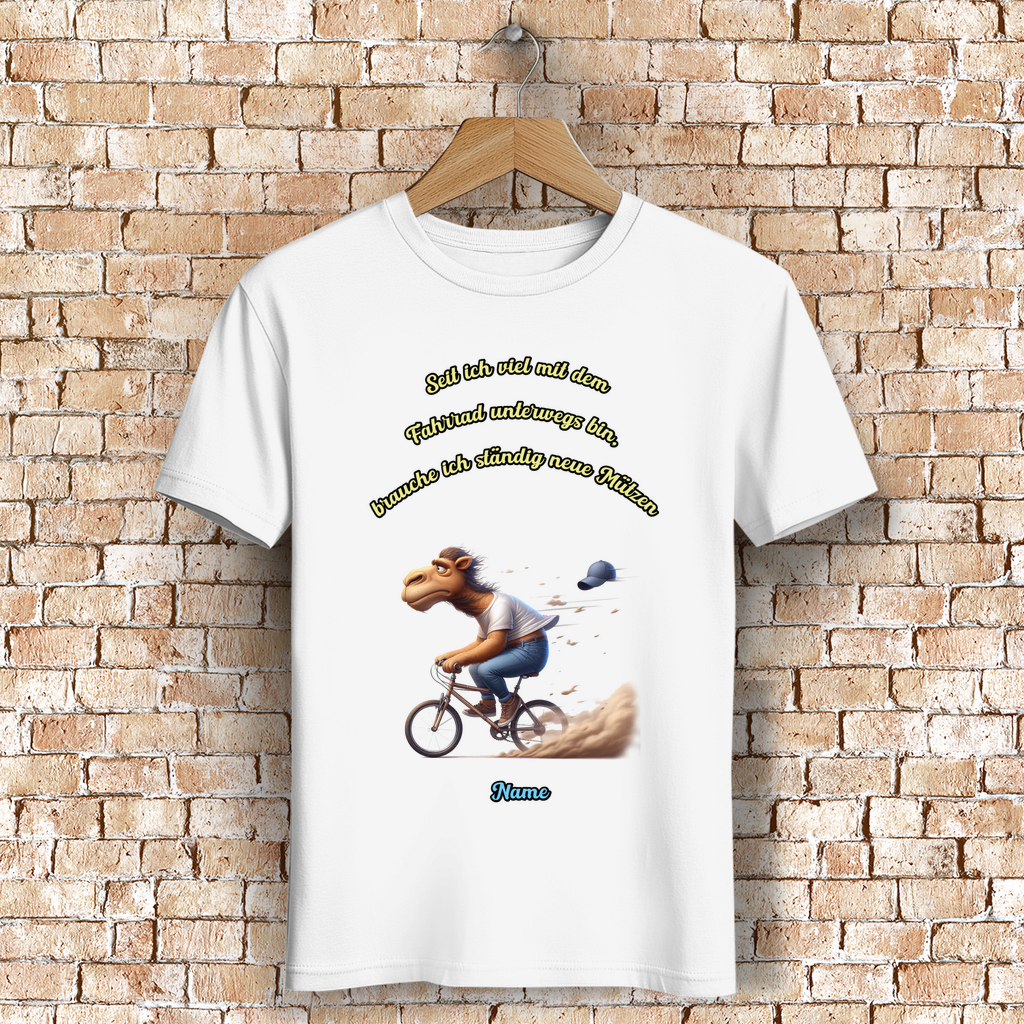 Modell Niko * Elnika Herren Bio T-Shirt * Fahrrad fahren