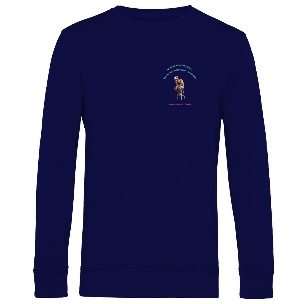 Modell Karl * Elnika Herren Bio Sweatshirt * Denkerpose