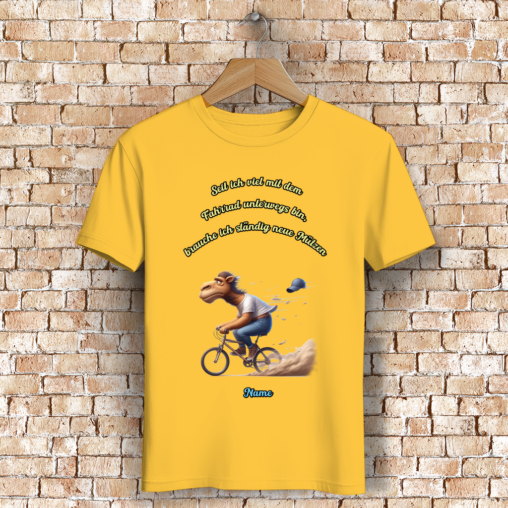 Modell Niko * Elnika Herren Bio T-Shirt * Fahrrad fahren
