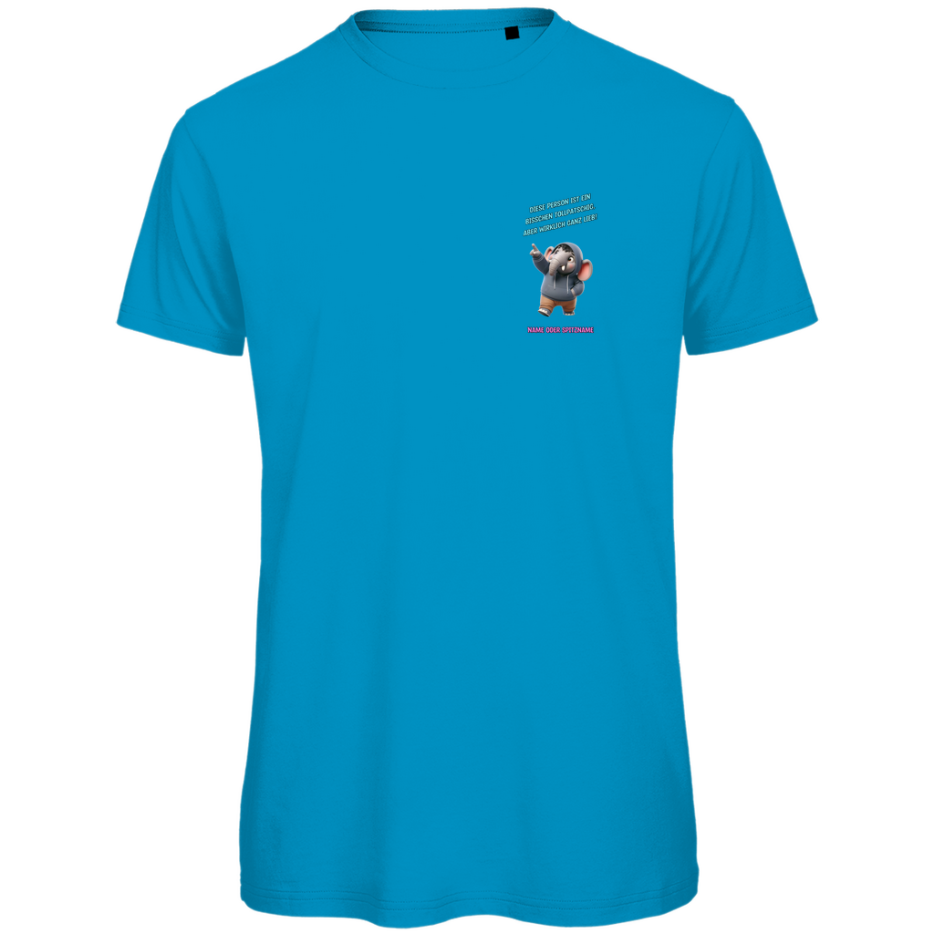 Modell Niko * Elnika Herren Bio T-Shirt * Tollpatschig aber lieb