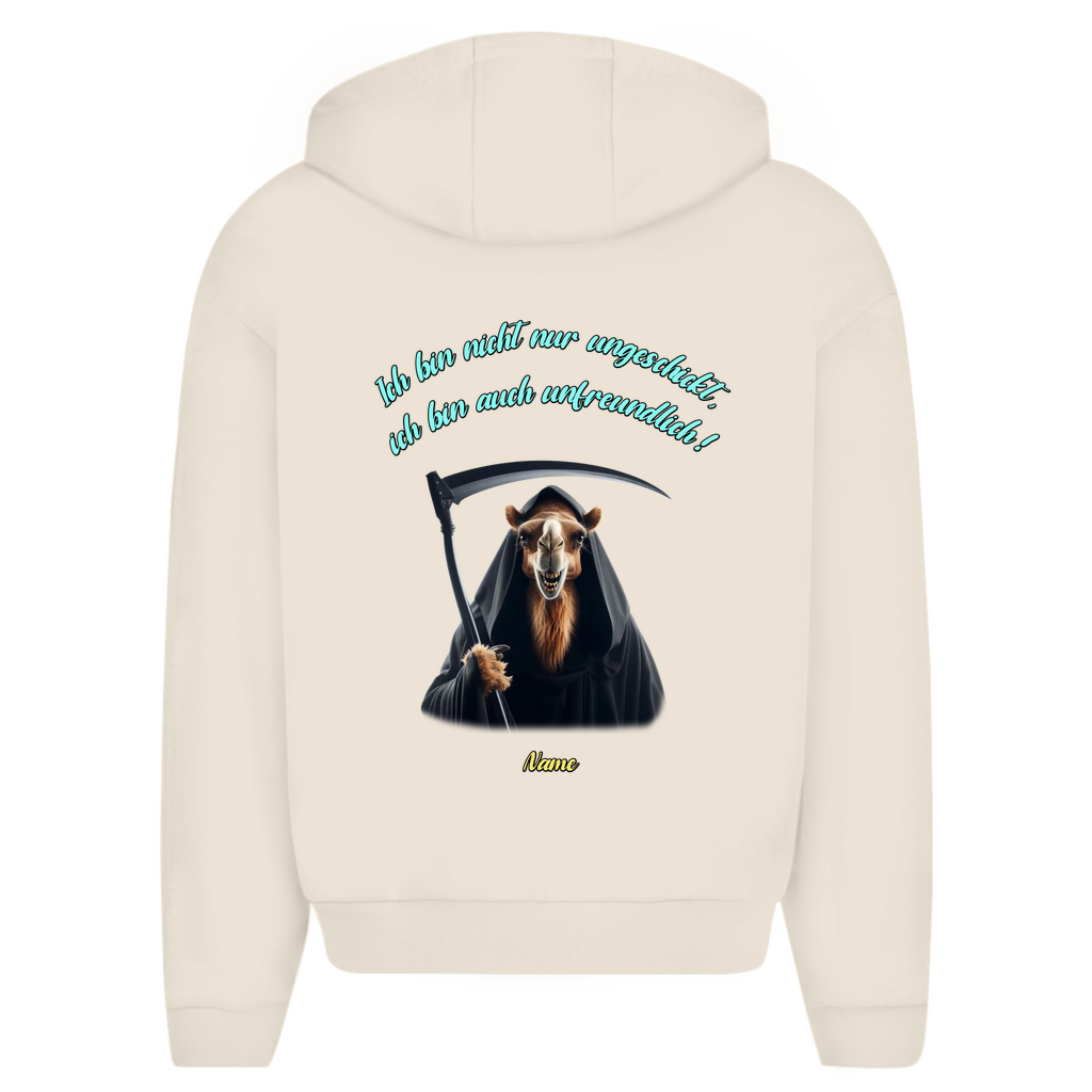 Modell Erna * Elnika Oversize Zipper Hoodie *Unfreundlich
