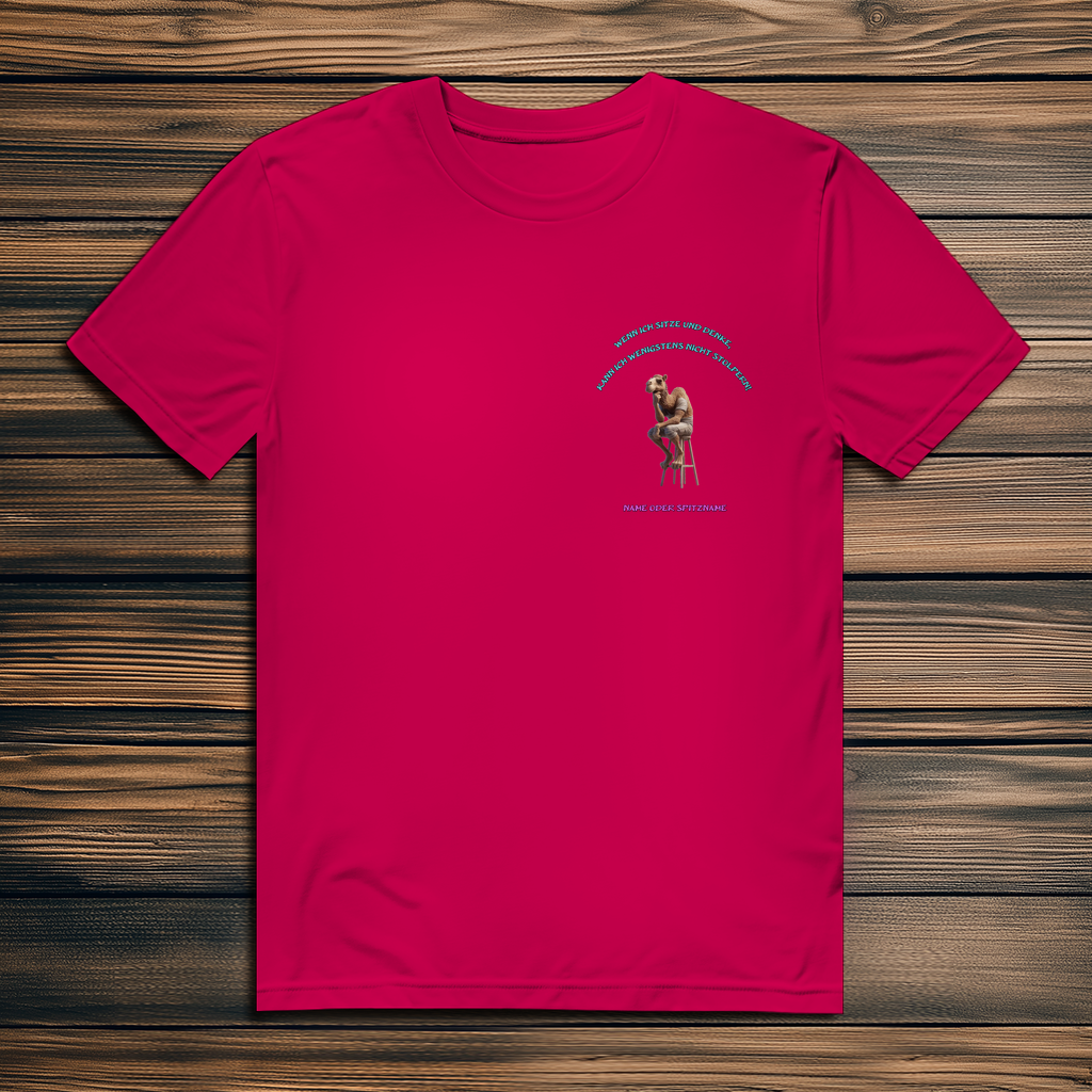 Modell Niko * Elnika Herren Bio T-Shirt * Denkerpose