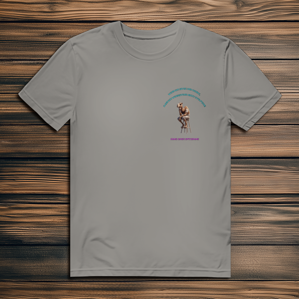 Modell Niko * Elnika Herren Bio T-Shirt * Denkerpose