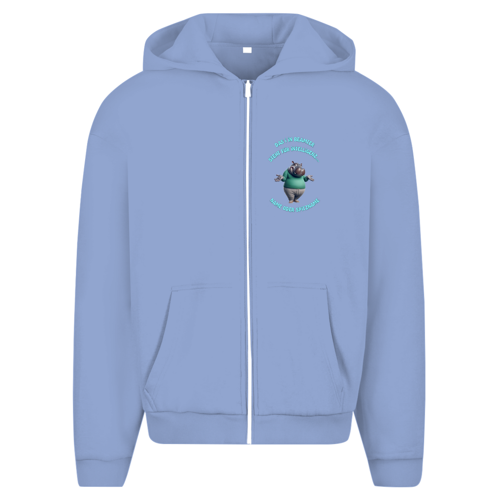 Modell Erna - Elnika Oversize Zipper Hoodie - Beamter
