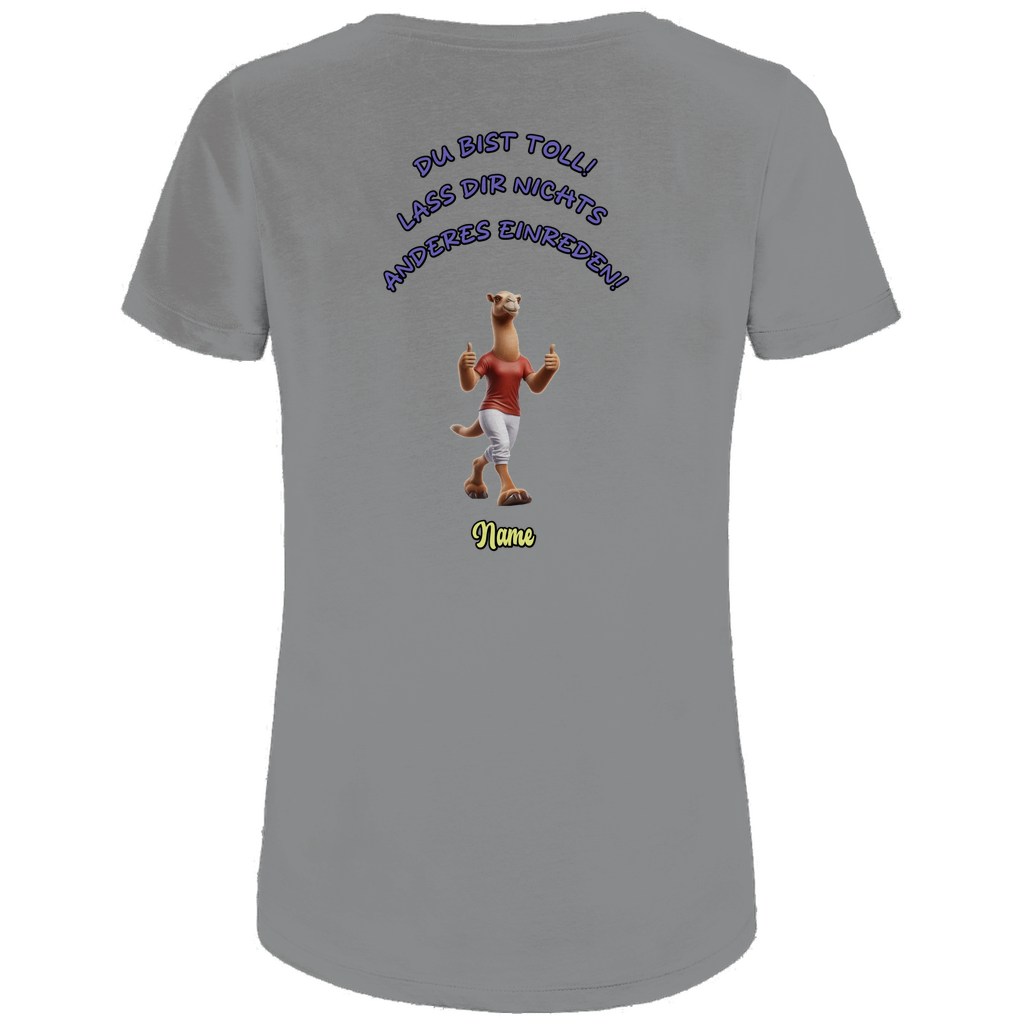 Modell Elfriede * Elnika Damen Bio T-Shirt * Du bist toll