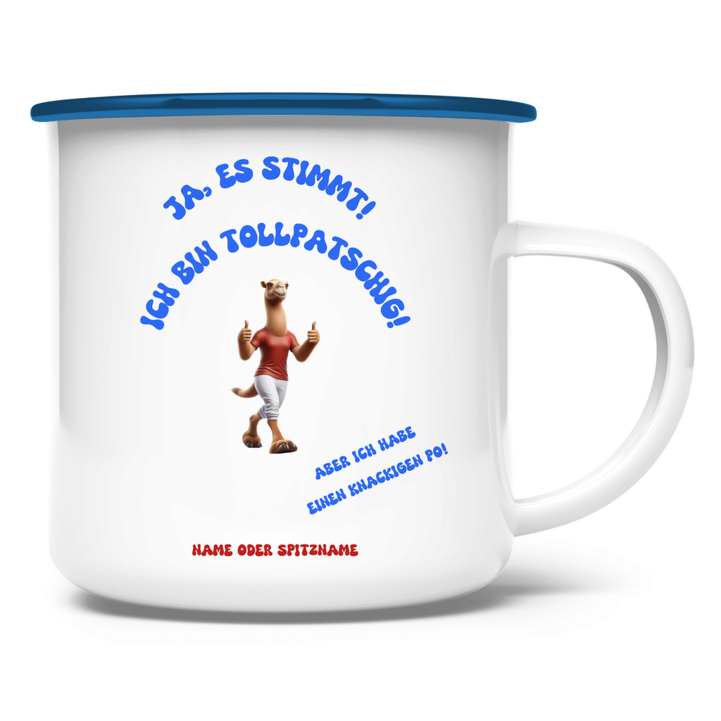 Elnika Emaille Tasse * knackiger Po