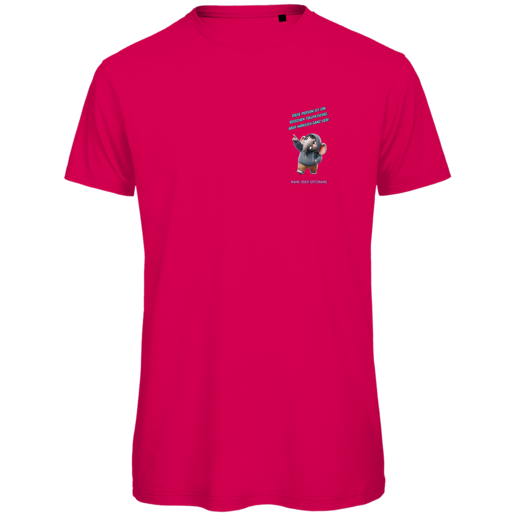 Modell Niko * Elnika Herren Bio T-Shirt * Tollpatschig aber lieb