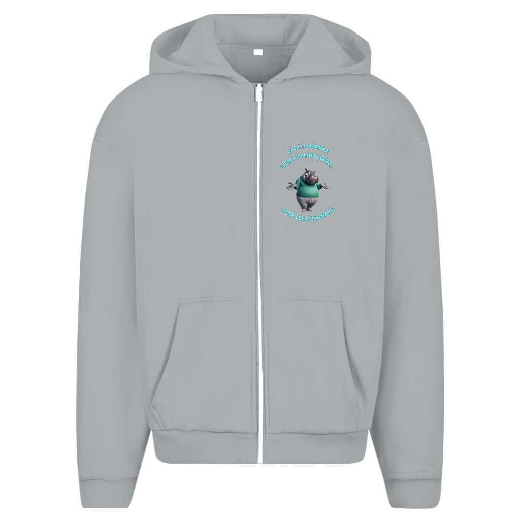 Modell Erna - Elnika Oversize Zipper Hoodie - Beamter