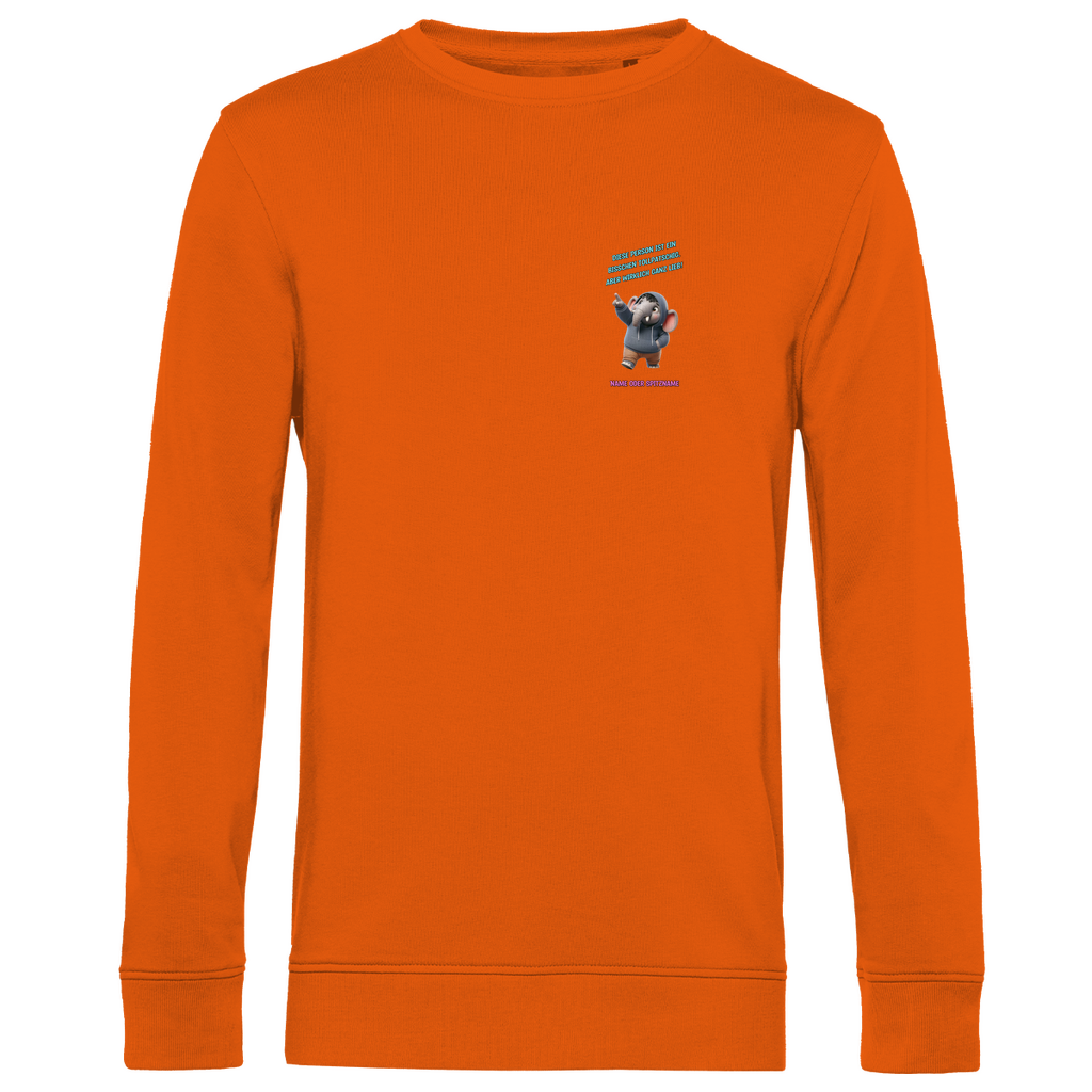 Modell Karl * Elnika Herren Bio Sweatshirt * Tollpatschig aber lieb