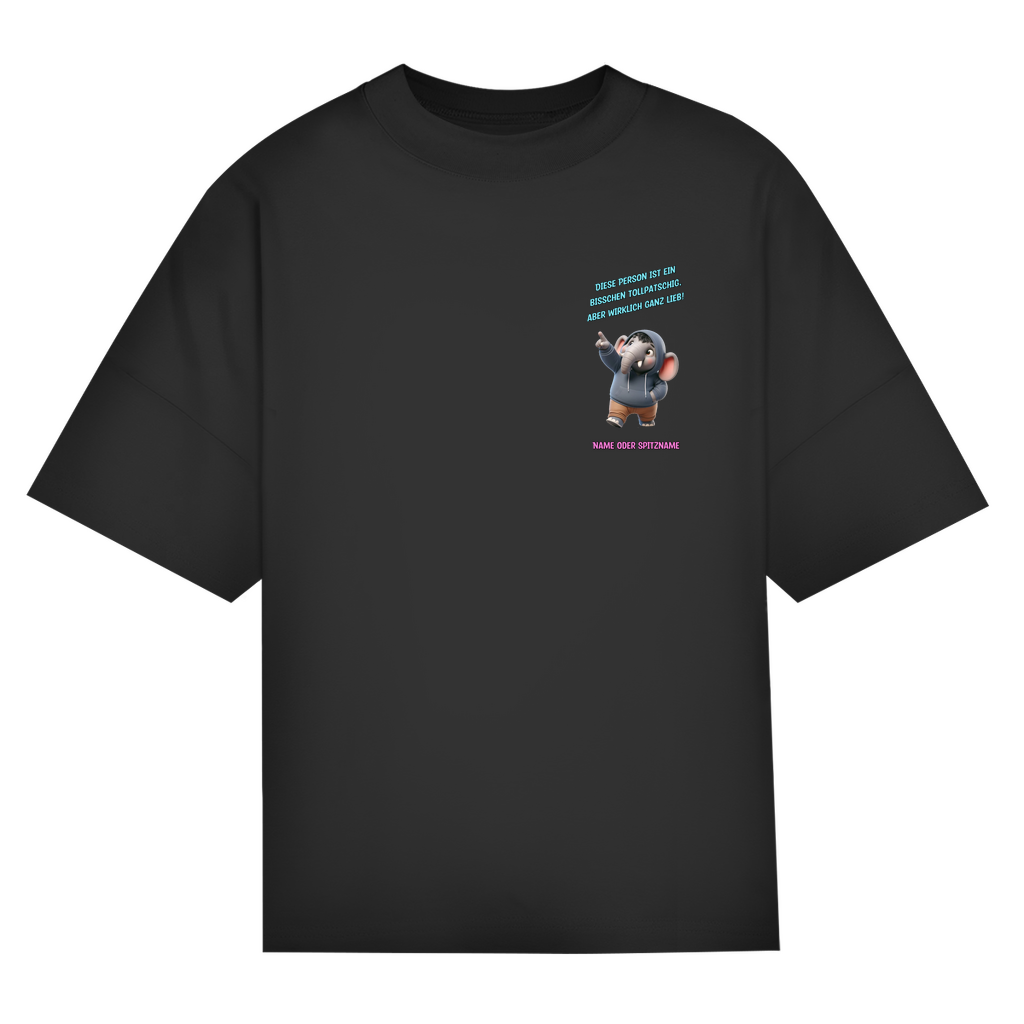 Modell Niklas * Elnika Oversize Bio T-Shirt * Tollpatschig aber lieb