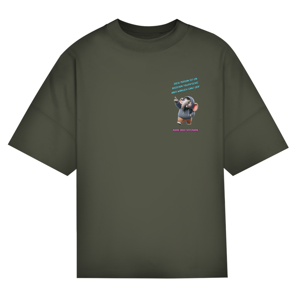 Modell Niklas * Elnika Oversize Bio T-Shirt * Tollpatschig aber lieb