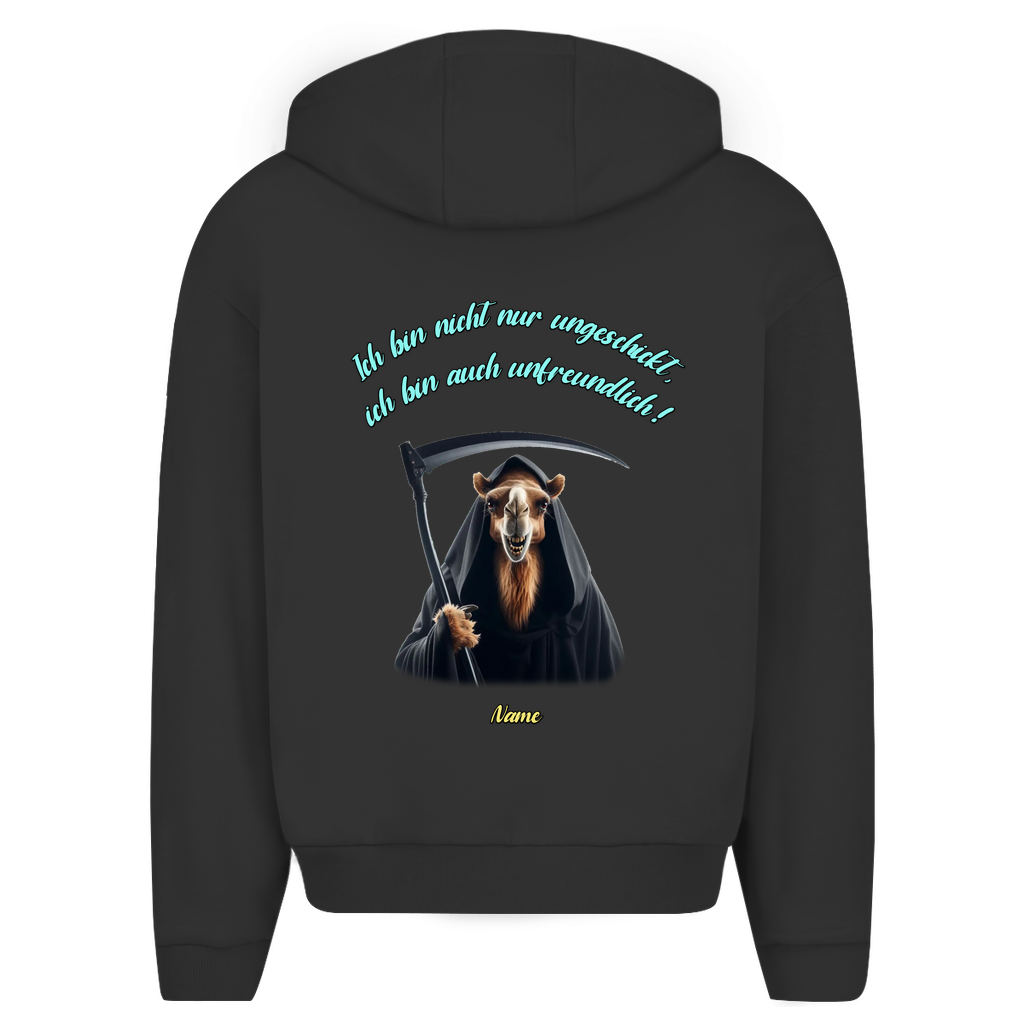 Modell Erna * Elnika Oversize Zipper Hoodie *Unfreundlich
