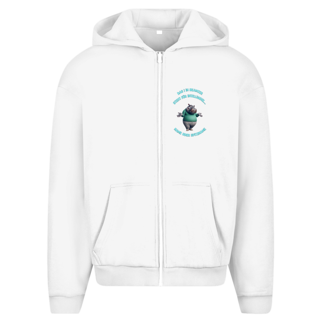 Modell Erna - Elnika Oversize Zipper Hoodie - Beamter