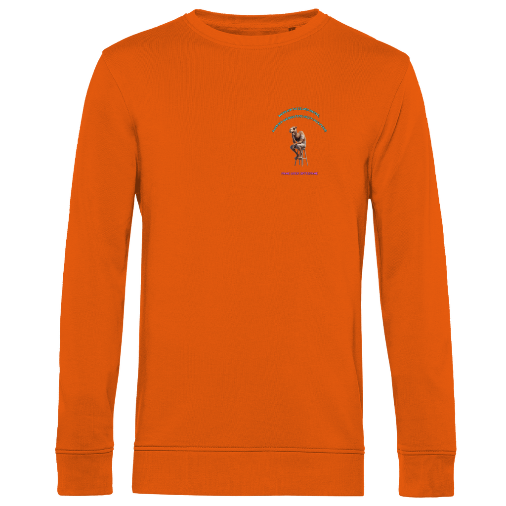 Modell Karl  * Elnika Herren Bio Sweatshirt  * Denkerpose