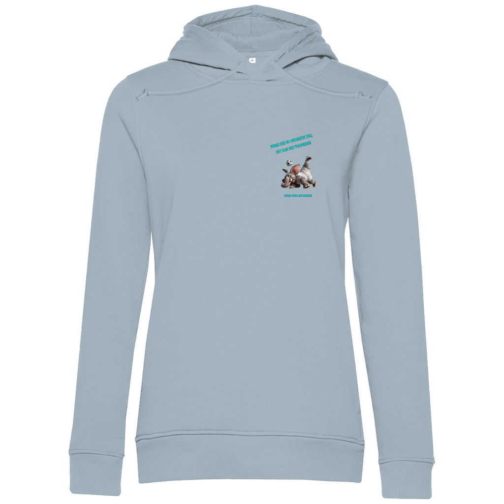 Modell Elvira  * Damen Bio Hoodie  * Fussball