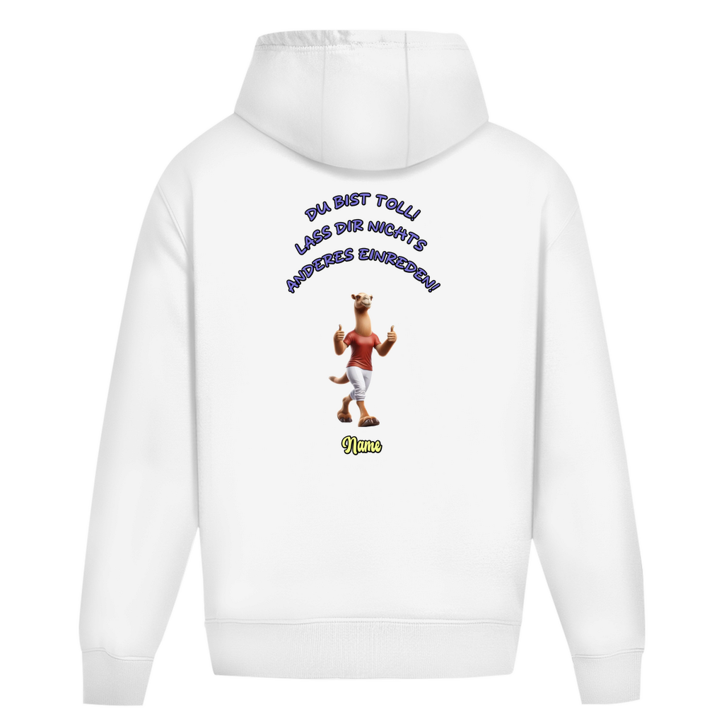 Modell Töffi - Elnika Oversize Hoodie ohne Kordel - Du bist toll