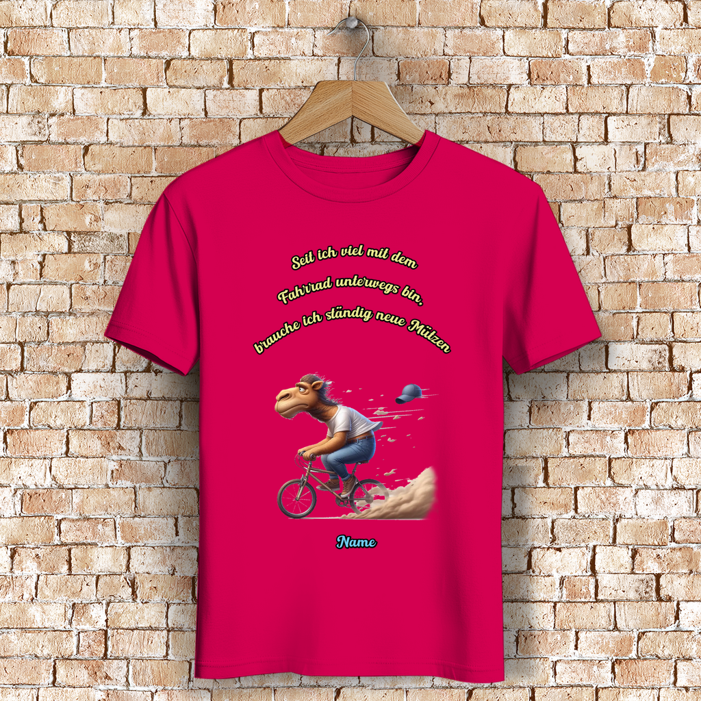 Modell Niko * Elnika Herren Bio T-Shirt * Fahrrad fahren