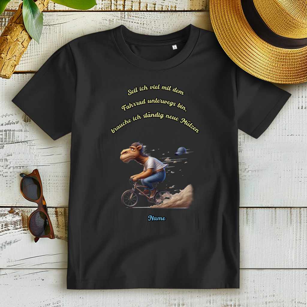 Modell Elfriede * Elnika Damen Bio T-Shirt * Fahrrad fahren