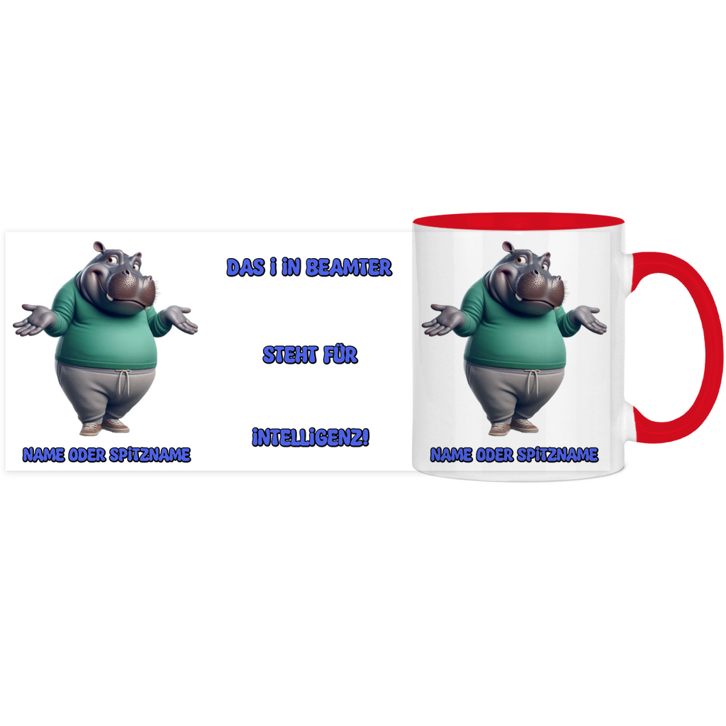 Elnika Panorama Tasse zweifarbig - Beamter