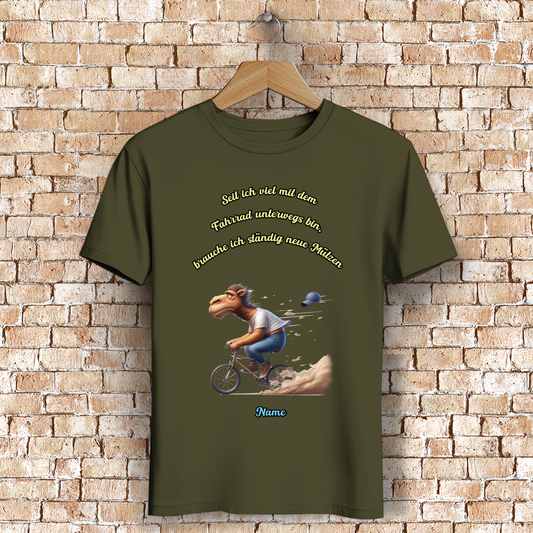 Modell Niko * Elnika Herren Bio T-Shirt * Fahrrad fahren