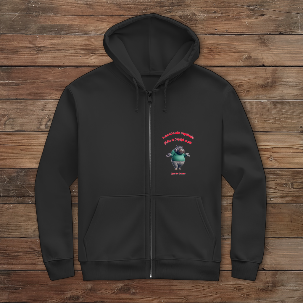 Modell Egon * Herren Zipper Hoodie * Stolz ein Tollpatsch zu sein