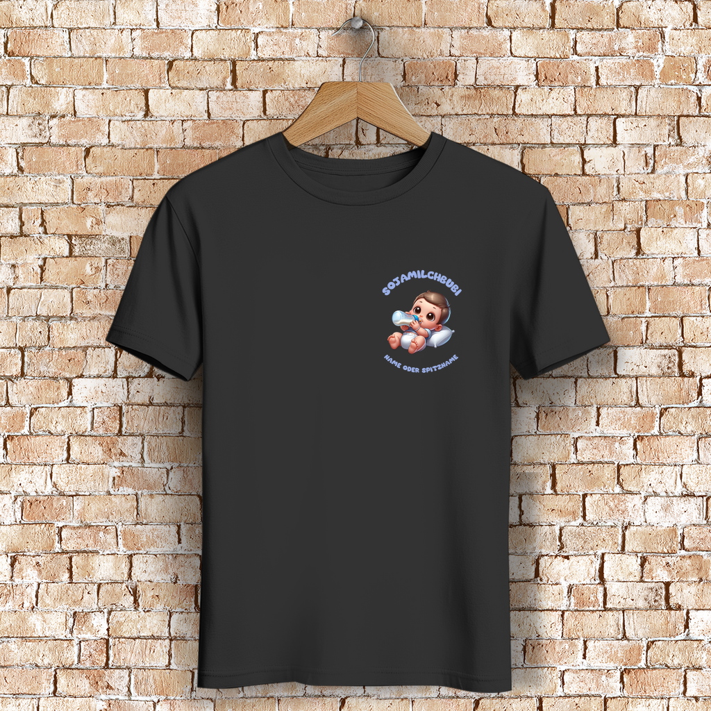 Modell Niko - Elnika Herren Bio T-Shirt - Sojamilchbubi