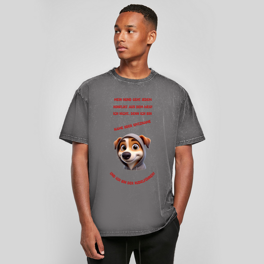Modell Karsten - Elnika Oversize Washed T-Shirt -  Rudelführer
