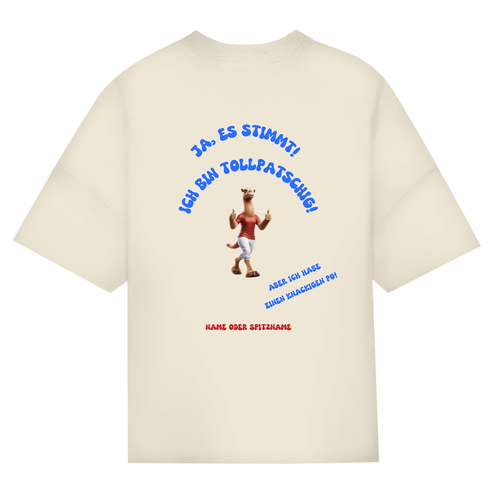 Modell Niklas * Oversize Bio T-Shirt * Knackiger Po
