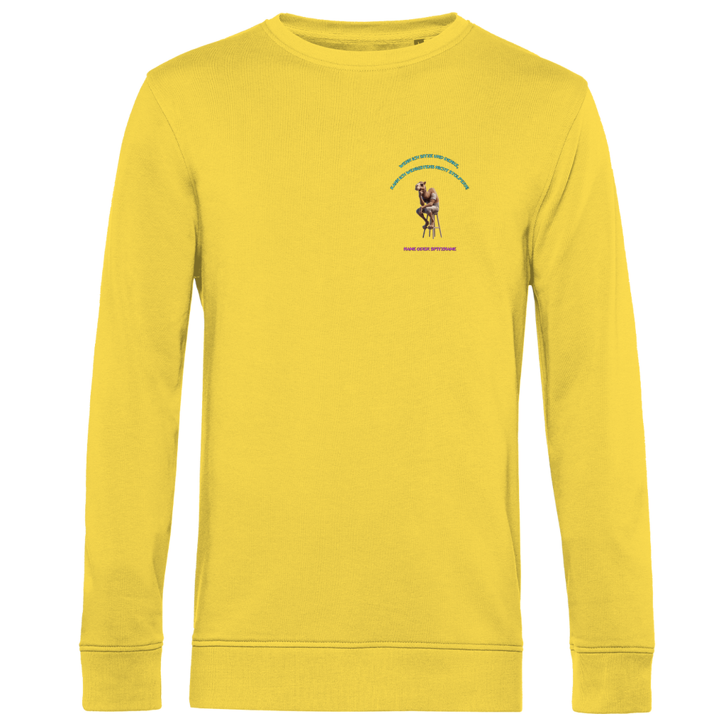 Modell Karl  * Elnika Herren Bio Sweatshirt  * Denkerpose