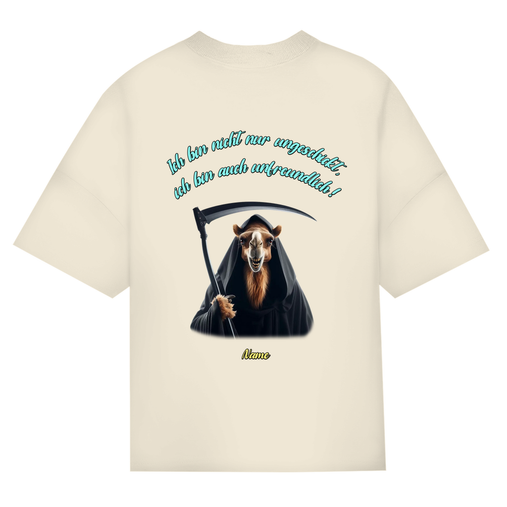 Modell Niklas * Elnika Oversize Bio T-Shirt * Unfreundlich