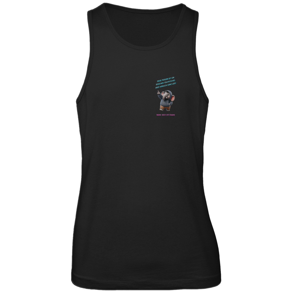 Modell Kai * Elnika Herren Bio Tank Top * Tollpatschig aber lieb