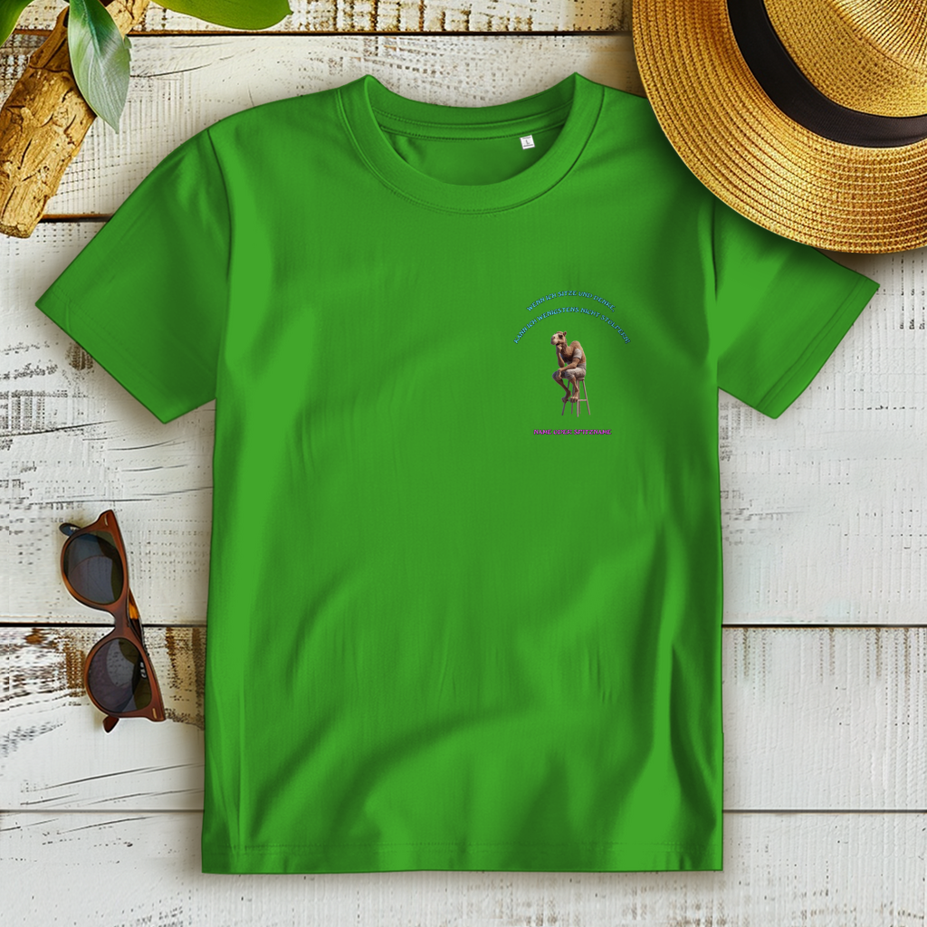 Modell Elfriede * Elnika Damen Bio T-Shirt * Denkerpose