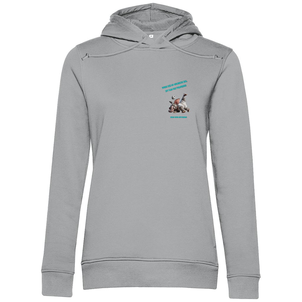 Modell Elvira  * Damen Bio Hoodie  * Fussball