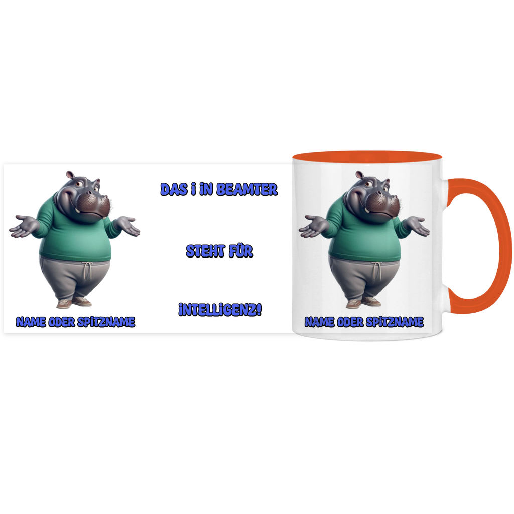 Elnika Panorama Tasse zweifarbig - Beamter