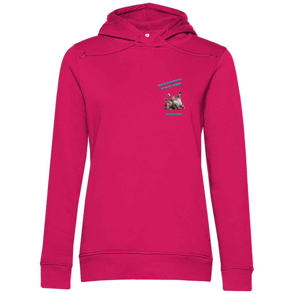 Modell Elvira  * Damen Bio Hoodie  * Fussball
