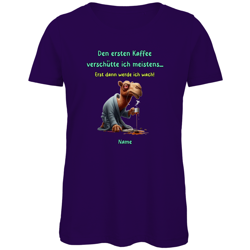 Modell Elfriede * Elnika Damen Bio T-Shirt * Kaffee