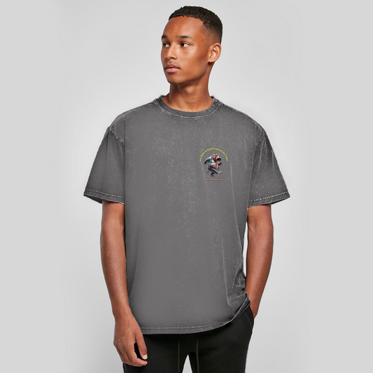 Modell Karsten * Elnika Oversize Washed T-Shirt * Der Plattmacher