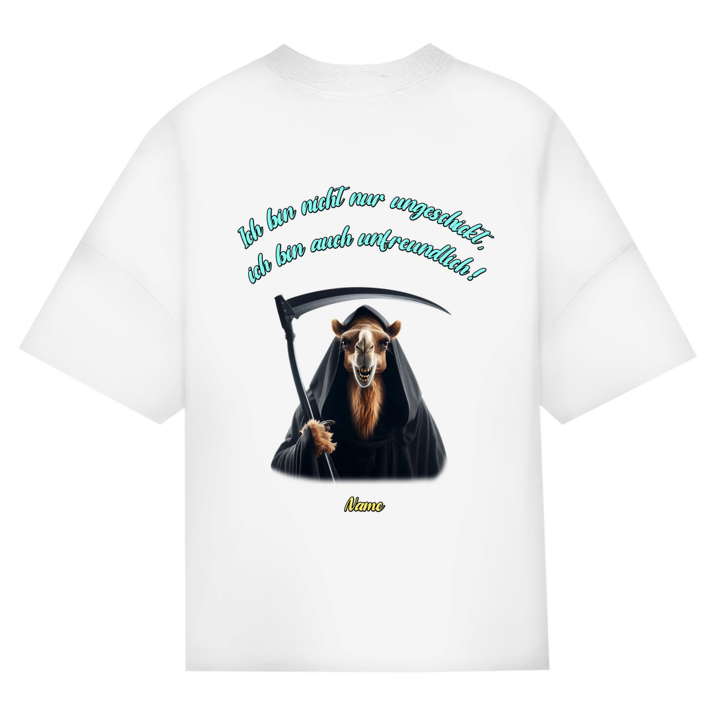 Modell Niklas * Elnika Oversize Bio T-Shirt * Unfreundlich
