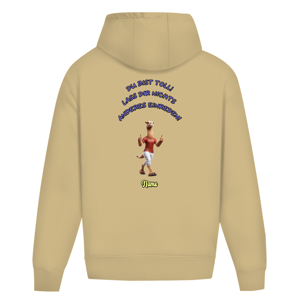 Oversize Hoodie Ohne Kordel Du bist toll