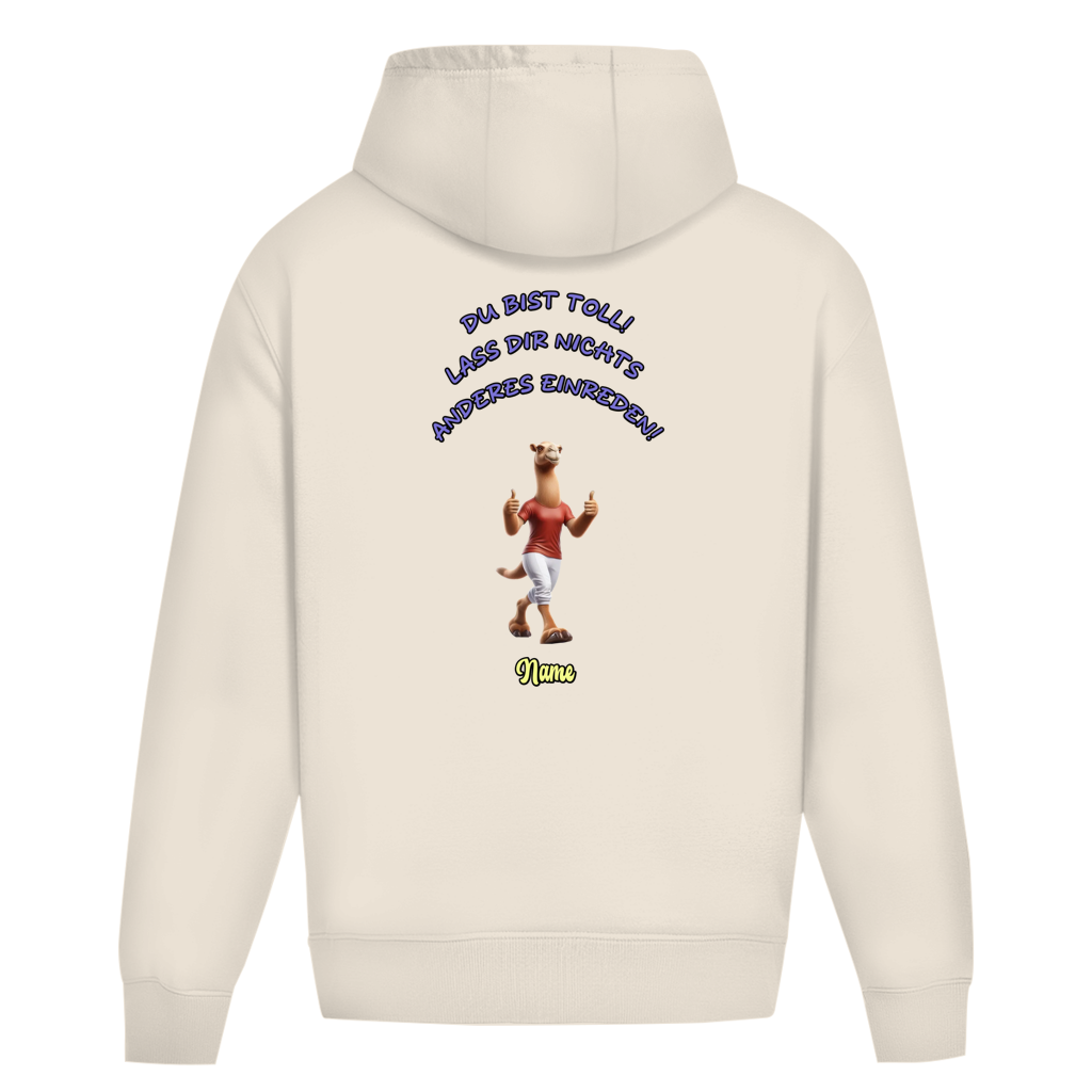 Oversize Hoodie Ohne Kordel Du bist toll