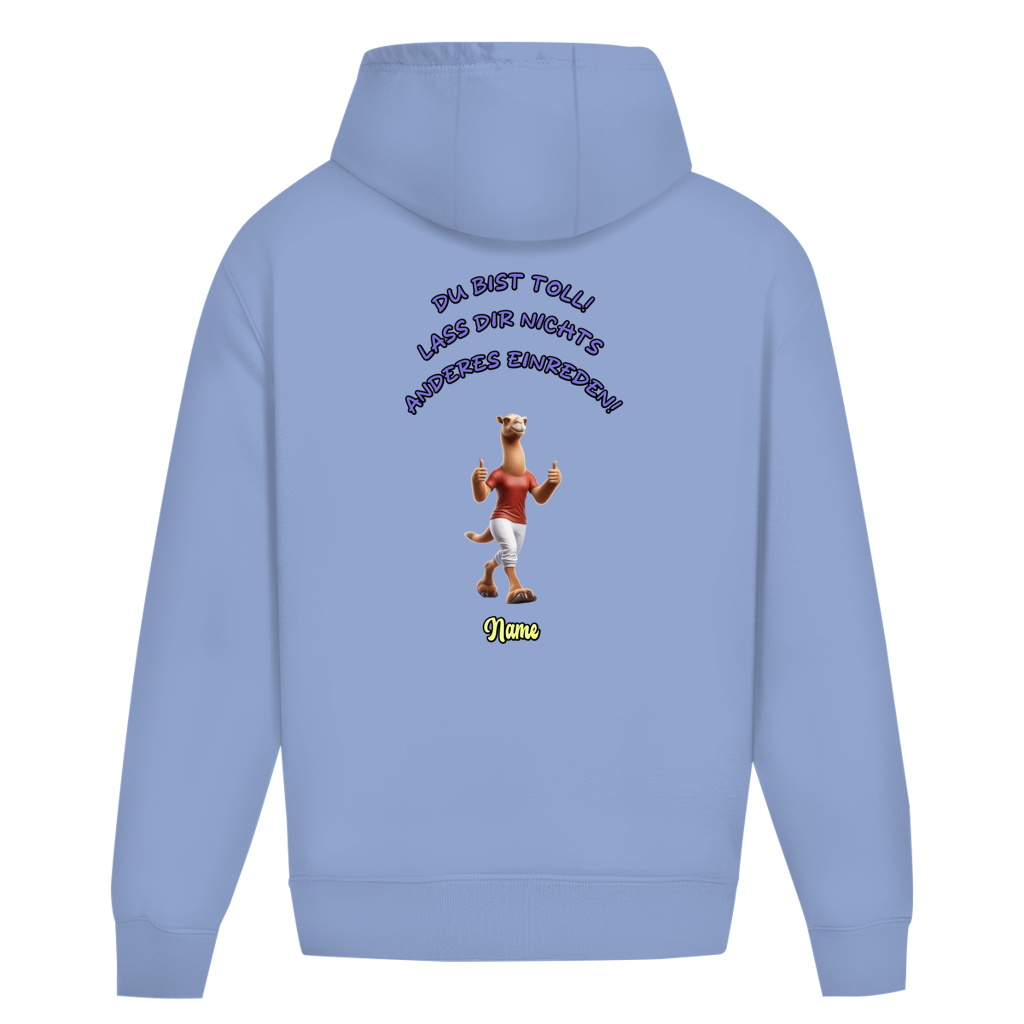 Oversize Hoodie Ohne Kordel Du bist toll