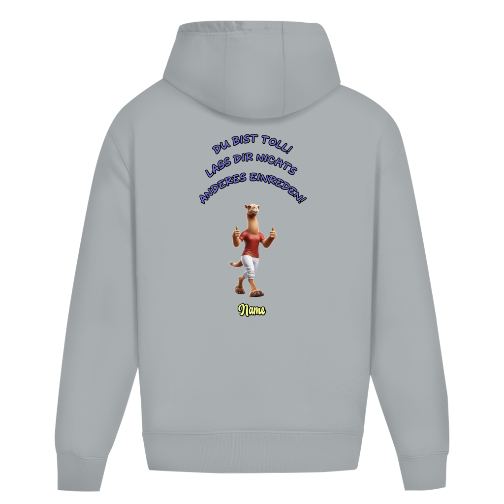 Oversize Hoodie Ohne Kordel Du bist toll