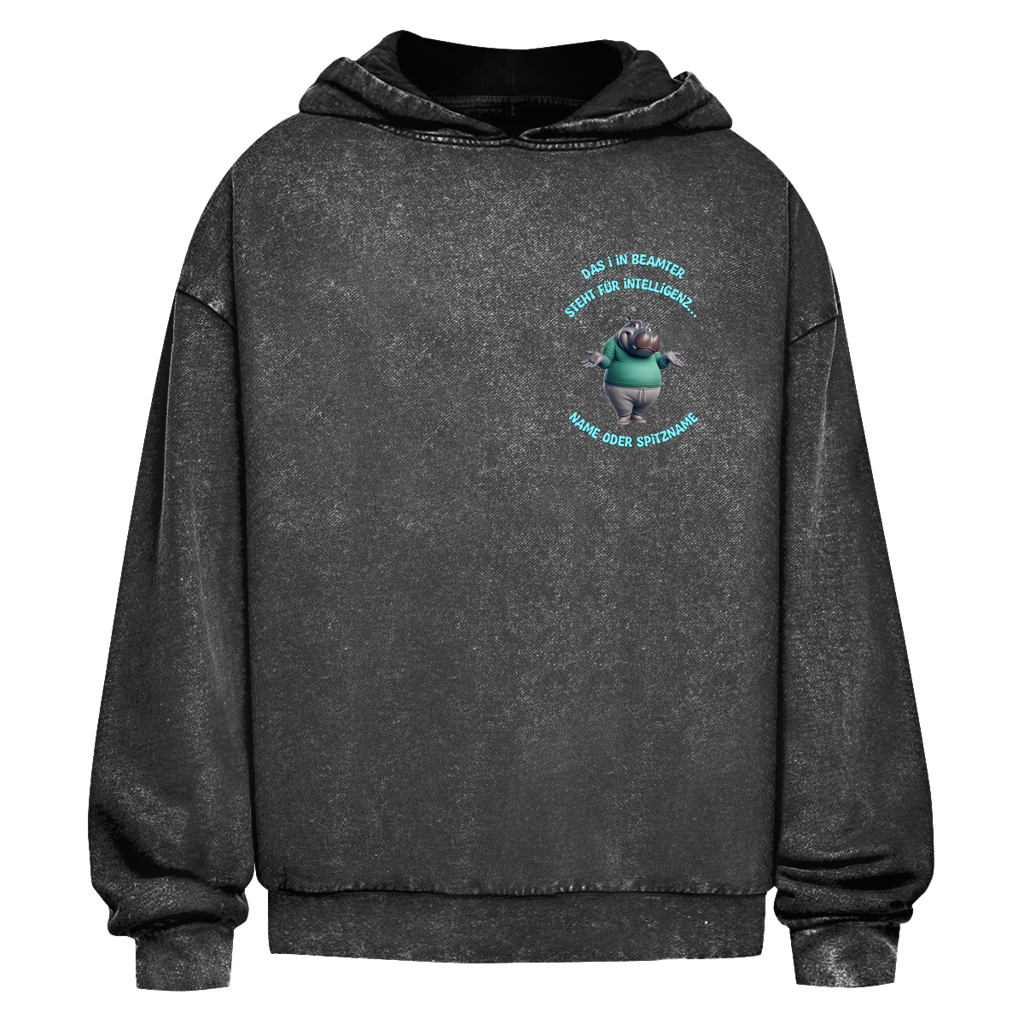 Modell Nicole * Elnika Oversize Washed Hoodie * Beamter