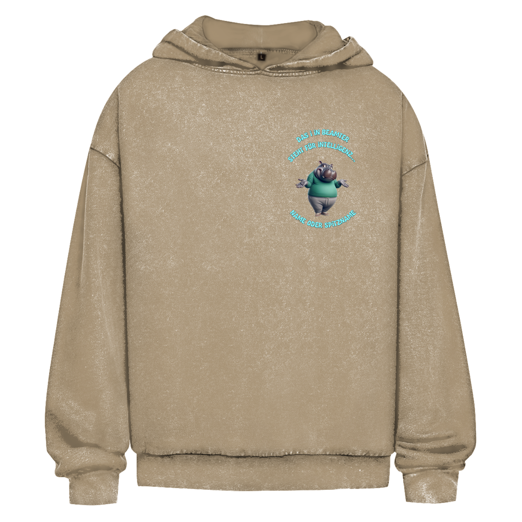 Modell Nicole * Elnika Oversize Washed Hoodie * Beamter