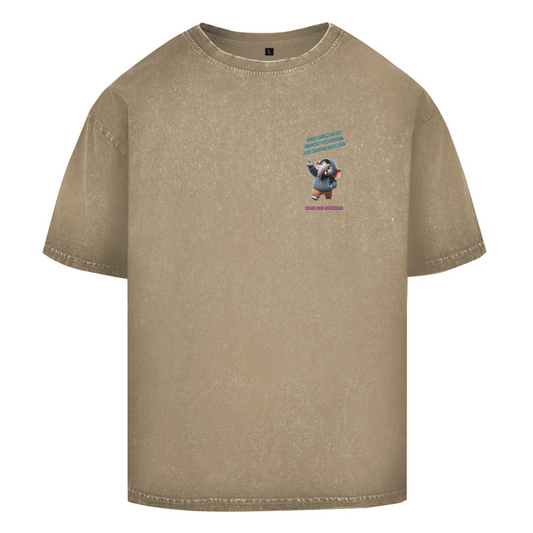 Modell Karsten * Elnika Oversize Washed T-Shirt * Tollpatschig aber lieb