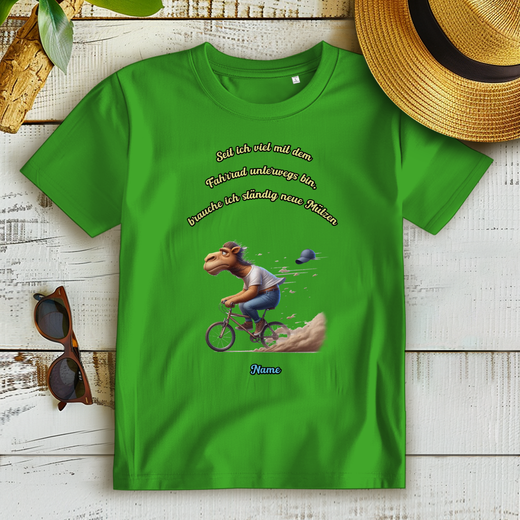 Modell Elfriede * Elnika Damen Bio T-Shirt * Fahrrad fahren