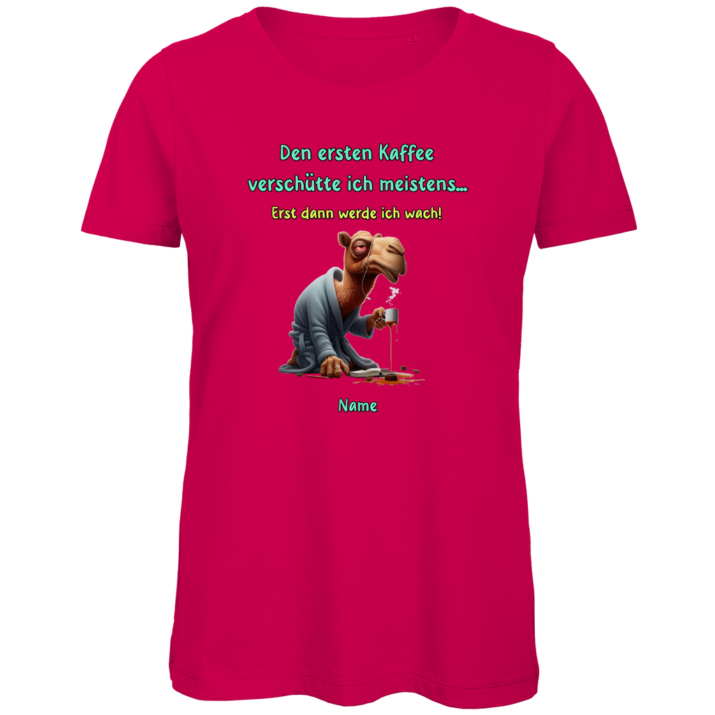 Modell Elfriede * Elnika Damen Bio T-Shirt * Kaffee