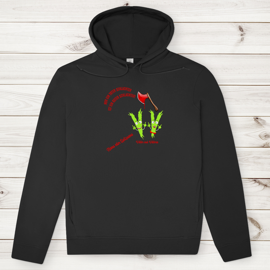 Modell Nilan - Elnika Herren Bio Hoodie - Nur ein toter Schlachter
