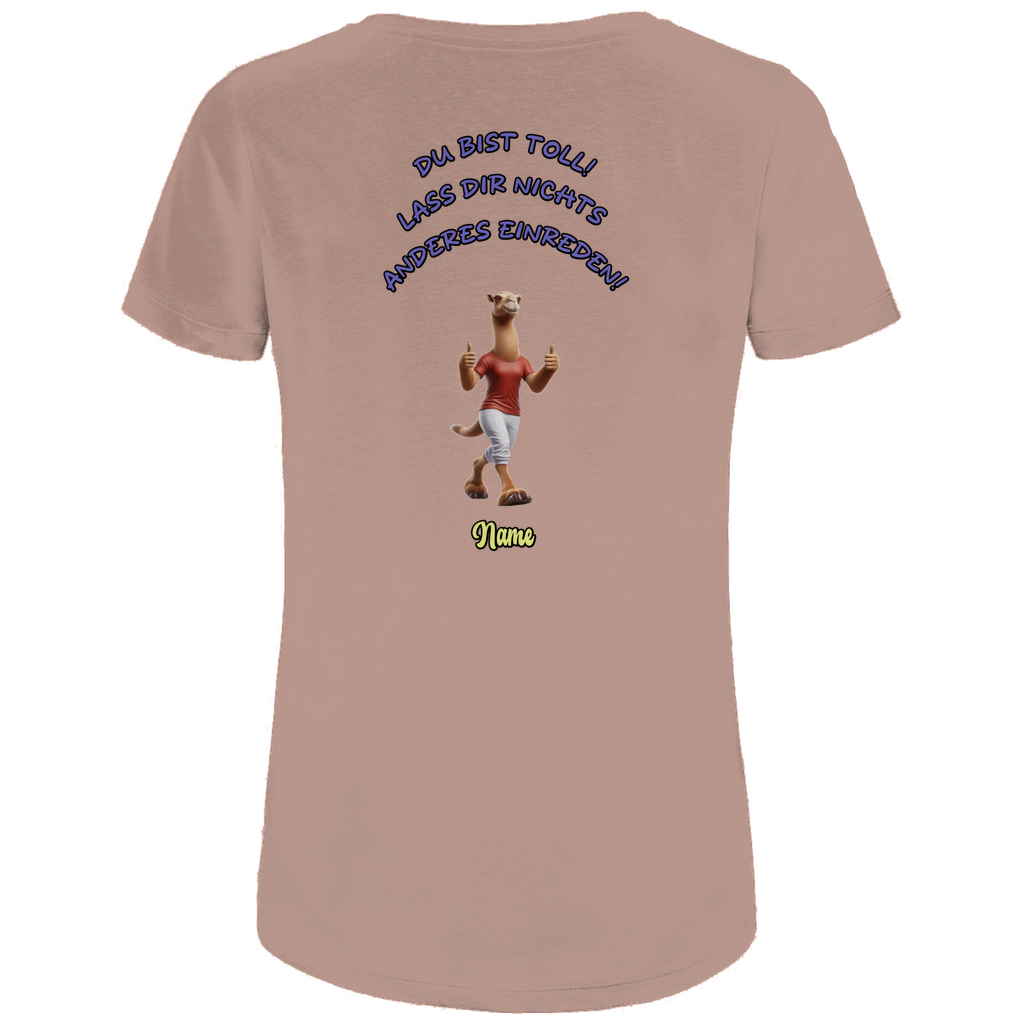 Modell Elfriede * Elnika Damen Bio T-Shirt * Du bist toll
