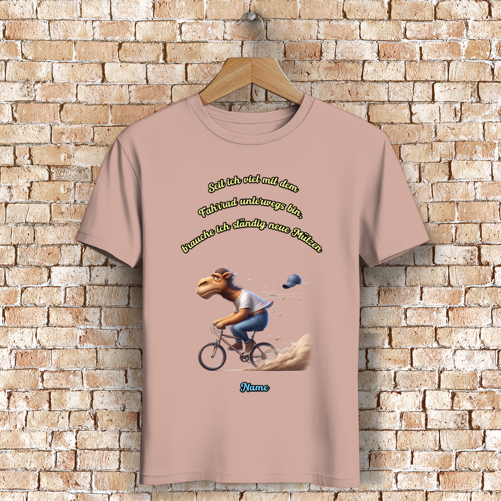 Modell Niko * Elnika Herren Bio T-Shirt * Fahrrad fahren
